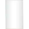 imageDeco 79 Wood Room Wall Mirror Oval Shaped Entryway Mirror with Thin Minimalistic Frame Wall Mounted Mirror 18quot x 1quot x 31quot BlackGold