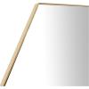 imageDeco 79 Wood Room Wall Mirror Oval Shaped Entryway Mirror with Thin Minimalistic Frame Wall Mounted Mirror 18quot x 1quot x 31quot BlackGold