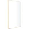 imageDeco 79 Wood Room Wall Mirror Oval Shaped Entryway Mirror with Thin Minimalistic Frame Wall Mounted Mirror 18quot x 1quot x 31quot BlackGold