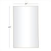 imageDeco 79 Wood Room Wall Mirror Oval Shaped Entryway Mirror with Thin Minimalistic Frame Wall Mounted Mirror 18quot x 1quot x 31quot BlackGold