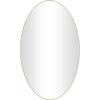 imageDeco 79 Wood Room Wall Mirror Oval Shaped Entryway Mirror with Thin Minimalistic Frame Wall Mounted Mirror 18quot x 1quot x 31quot BlackGold