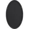 imageDeco 79 Wood Room Wall Mirror Oval Shaped Entryway Mirror with Thin Minimalistic Frame Wall Mounted Mirror 18quot x 1quot x 31quot BlackGold