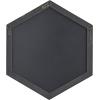 imageDeco 79 Wood Room Wall Mirror Oval Shaped Entryway Mirror with Thin Minimalistic Frame Wall Mounted Mirror 18quot x 1quot x 31quot BlackGold
