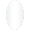 imageDeco 79 Wood Room Wall Mirror Oval Shaped Entryway Mirror with Thin Minimalistic Frame Wall Mounted Mirror 18quot x 1quot x 31quot BlackWhite