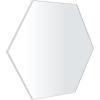 imageDeco 79 Wood Room Wall Mirror Oval Shaped Entryway Mirror with Thin Minimalistic Frame Wall Mounted Mirror 18quot x 1quot x 31quot BlackWhite