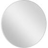 imageDeco 79 Wood Room Wall Mirror Oval Shaped Entryway Mirror with Thin Minimalistic Frame Wall Mounted Mirror 18quot x 1quot x 31quot BlackWhite