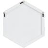 imageDeco 79 Wood Room Wall Mirror Oval Shaped Entryway Mirror with Thin Minimalistic Frame Wall Mounted Mirror 18quot x 1quot x 31quot BlackWhite