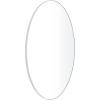 imageDeco 79 Wood Room Wall Mirror Oval Shaped Entryway Mirror with Thin Minimalistic Frame Wall Mounted Mirror 18quot x 1quot x 31quot BlackWhite