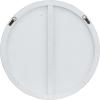 imageDeco 79 Wood Room Wall Mirror Oval Shaped Entryway Mirror with Thin Minimalistic Frame Wall Mounted Mirror 18quot x 1quot x 31quot BlackWhite