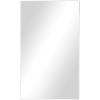 imageDeco 79 Wood Room Wall Mirror Oval Shaped Entryway Mirror with Thin Minimalistic Frame Wall Mounted Mirror 18quot x 1quot x 31quot BlackWhite