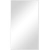 imageDeco 79 Wood Room Wall Mirror Oval Shaped Entryway Mirror with Thin Minimalistic Frame Wall Mounted Mirror 18quot x 1quot x 31quot BlackWhite