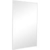 imageDeco 79 Wood Room Wall Mirror Oval Shaped Entryway Mirror with Thin Minimalistic Frame Wall Mounted Mirror 18quot x 1quot x 31quot BlackWhite