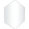 imageDeco 79 Wood Room Wall Mirror Oval Shaped Entryway Mirror with Thin Minimalistic Frame Wall Mounted Mirror 18quot x 1quot x 31quot BlackWhite