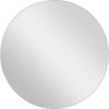 imageDeco 79 Wood Room Wall Mirror Oval Shaped Entryway Mirror with Thin Minimalistic Frame Wall Mounted Mirror 18quot x 1quot x 31quot BlackWhite