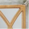 imageDeco 79 Wood Room Wall Mirror Window Pane Inspired Entryway Mirror Wall Mounted Mirror 15quot x 1quot x 52quot Brown