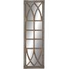 imageDeco 79 Wood Room Wall Mirror Window Pane Inspired Entryway Mirror Wall Mounted Mirror 15quot x 1quot x 52quot Brown