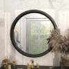imageDeco 79 Wooden Room Wall Mirror Entryway Mirror Wall Mounted Mirror 32quot x 2quot x 32quot BlackBlack