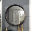 imageDeco 79 Wooden Room Wall Mirror Entryway Mirror Wall Mounted Mirror 32quot x 2quot x 32quot BlackBlack