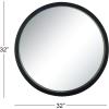 imageDeco 79 Wooden Room Wall Mirror Entryway Mirror Wall Mounted Mirror 32quot x 2quot x 32quot BlackBlack