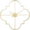 imageCosmoLiving by Cosmopolitan Metal Open Frame Quatrefoil Wall Clock 24quot x 3quot x 24quot GoldGold