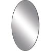 imageDeco 79 Wood Room Wall Mirror Oval Shaped Entryway Mirror with Thin Minimalistic Frame Wall Mounted Mirror 18quot x 1quot x 31quot BlackClear