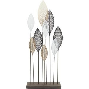 imageDeco 79 Metal Leaf Home Wall Decor Tall CutOut Wall Sculpture with Intricate Laser Cut Designs Wall Art 59quot x 1quot x 37quot BronzeBronze