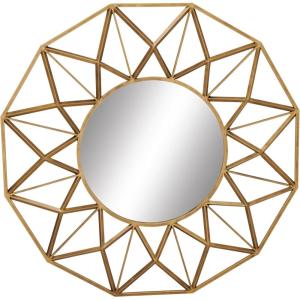 imageDeco 79 Metal Starburst Wall Mirror 32quot x 3quot x 32quot Gold