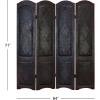 imageAspire Dark Brown Four Panel Room Divider