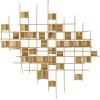 imageCosmoLiving by Cosmopolitan Metal Geometric Home Wall Decor 3D Stripe Wall Sculpture Wall Art 36quot x 1quot x 23quot Gold32L x 32W