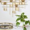 imageCosmoLiving by Cosmopolitan Metal Geometric Home Wall Decor 3D Stripe Wall Sculpture Wall Art 36quot x 1quot x 23quot Gold32L x 32W