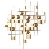 imageCosmoLiving by Cosmopolitan Metal Geometric Home Wall Decor 3D Stripe Wall Sculpture Wall Art 36quot x 1quot x 23quot Gold32L x 32W