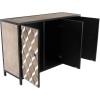 imageDeco 79 Contemporary Wood Rectangle Cabinet 47quot x 16quot x 32quot Brown