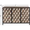 imageDeco 79 Contemporary Wood Rectangle Cabinet 47quot x 16quot x 32quot Brown