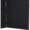 imageDeco 79 Mango Wood Partition Room Divider Screen Foldable Partition 3 Panel Privacy Screen with Carved Starburst Design Room Partition 59quot x 1quot x 70quot BlackBlack