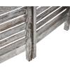imageDeco 79 Mango Wood Partition Room Divider Screen Foldable Partition 3 Panel Privacy Screen with Carved Starburst Design Room Partition 59quot x 1quot x 70quot BlackGrey