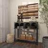imageDeco 79 Metal American Flag Home Wall Decor Indoor Outdoor Wall Sculpture Wall Art 38quot x 2quot x 26quot RedDark Brown