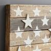 imageDeco 79 Metal American Flag Home Wall Decor Indoor Outdoor Wall Sculpture Wall Art 38quot x 2quot x 26quot RedDark Brown