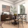 imageDeco 79 Metal American Flag Home Wall Decor Indoor Outdoor Wall Sculpture Wall Art 38quot x 2quot x 26quot RedRed