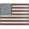 imageDeco 79 Metal American Flag Home Wall Decor Indoor Outdoor Wall Sculpture Wall Art 38quot x 2quot x 26quot RedRed
