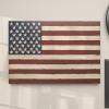 imageDeco 79 Metal American Flag Home Wall Decor Indoor Outdoor Wall Sculpture Wall Art 38quot x 2quot x 26quot RedRed