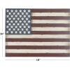 imageDeco 79 Metal American Flag Home Wall Decor Indoor Outdoor Wall Sculpture Wall Art 38quot x 2quot x 26quot RedRed