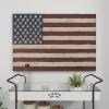 imageDeco 79 Metal American Flag Home Wall Decor Indoor Outdoor Wall Sculpture Wall Art 38quot x 2quot x 26quot RedRed
