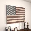 imageDeco 79 Metal American Flag Home Wall Decor Indoor Outdoor Wall Sculpture Wall Art 38quot x 2quot x 26quot RedRed