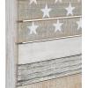imageDeco 79 Metal American Flag Home Wall Decor Indoor Outdoor Wall Sculpture Wall Art 38quot x 2quot x 26quot RedWhite