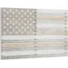 imageDeco 79 Metal American Flag Home Wall Decor Indoor Outdoor Wall Sculpture Wall Art 38quot x 2quot x 26quot RedWhite