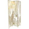 imageDeco 79 Metal Geometric Partition Room Divider Screen Hinged Foldable Arched Partition 3 Panel Privacy Screen Room Partition 50quot x 1quot x 69quot GoldGold