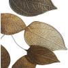 imageDeco 79 Metal Leaf Textured Wall Decor with Multiple Shades 30quot x 2quot x 33quot Bronze30L x 30W