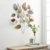 imageDeco 79 Metal Leaf Textured Wall Decor with Multiple Shades 30quot x 2quot x 33quot Bronze30L x 30W
