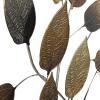 imageDeco 79 Metal Leaf Textured Wall Decor with Multiple Shades 30quot x 2quot x 33quot Bronze30L x 30W