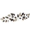imageDeco 79 Metal Leaf Textured Wall Decor with Multiple Shades 30quot x 2quot x 33quot Bronze50L x 15W
